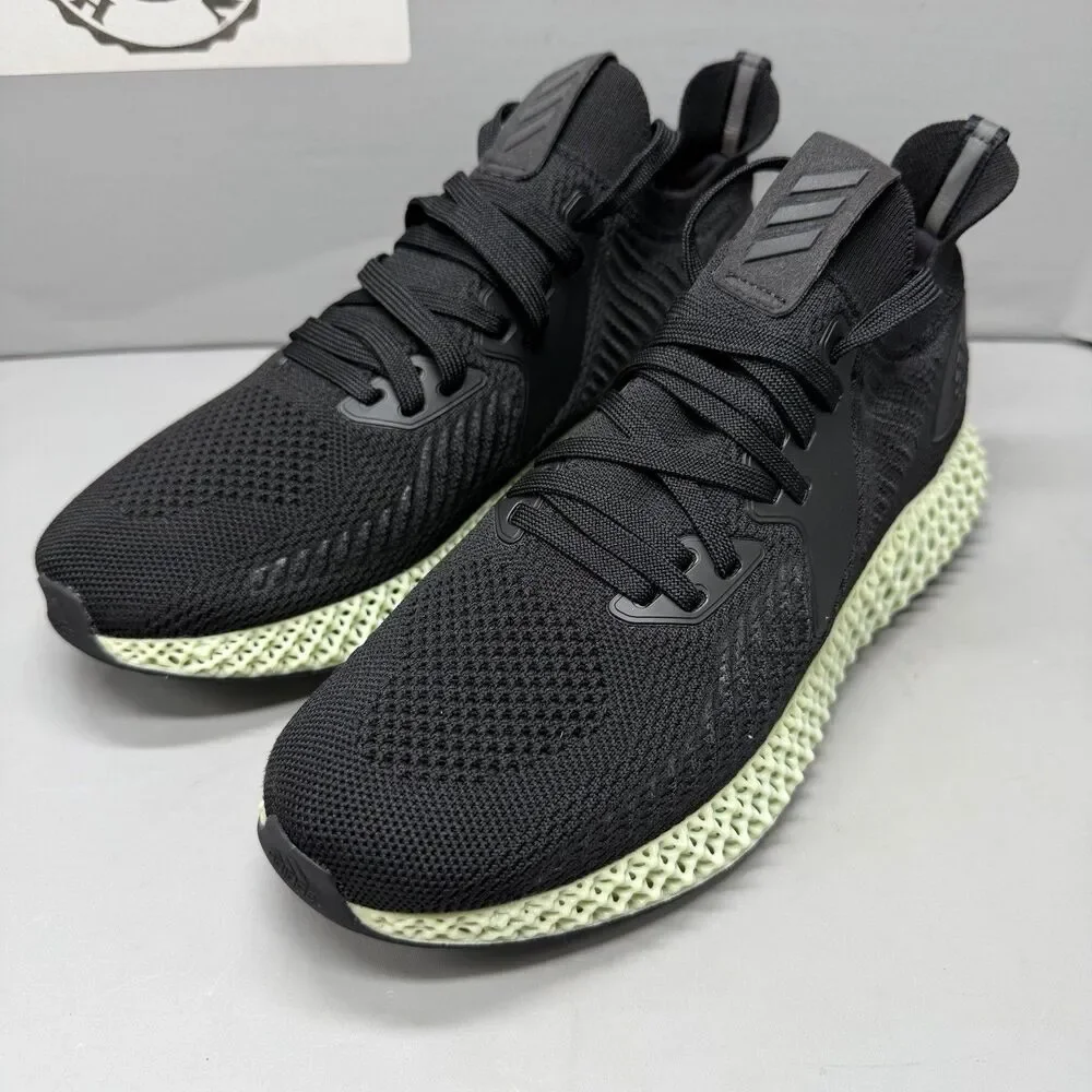 Adidas Alphaedge 4D Parley Black Green Running Shoes Men’s Size 7.5 EF3453